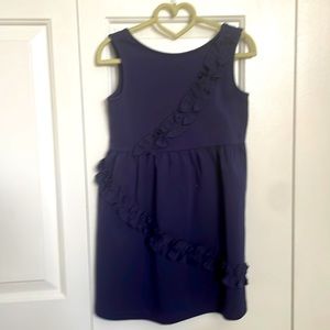 Janie & Jack cotton navy blue dress